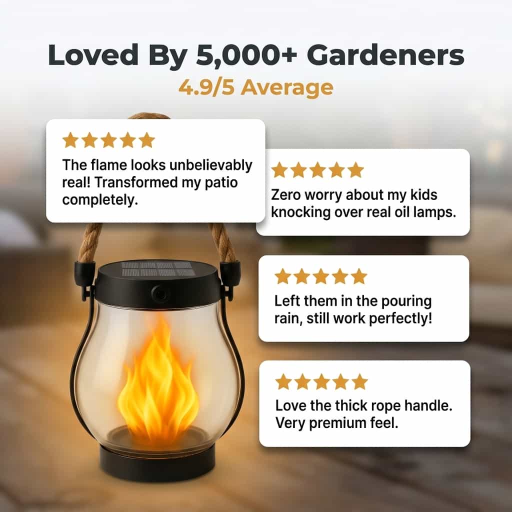 The EverFlame Solar Lantern - A Perfect Flame, Every Night