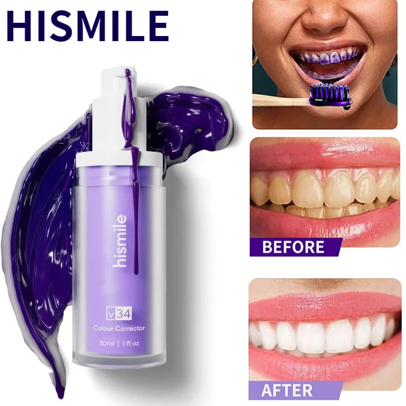 HiSmile Purple Toothpaste l 2+1 FREE