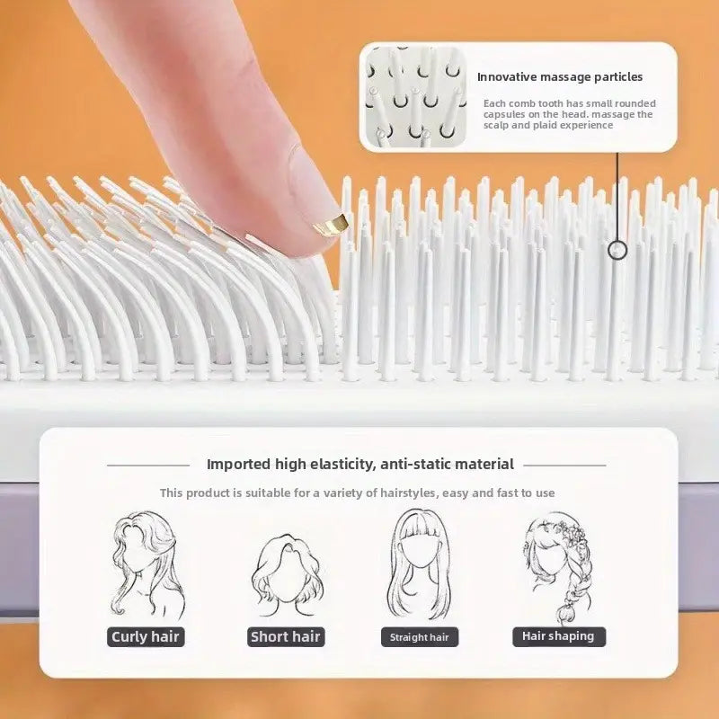 VoluBrush™ – Compact Rotating Volumizing Hairbrush for Effortless Luxe Locks