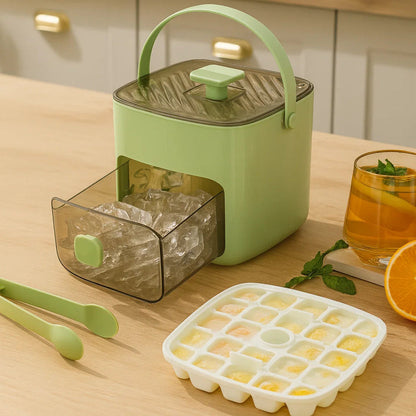 Push Button Ice Box - Mess-Free, Odor-Proof Storage