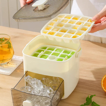 Push Button Ice Box - Mess-Free, Odor-Proof Storage
