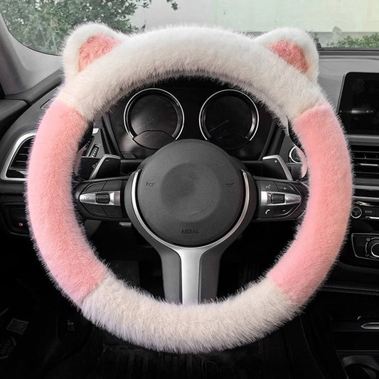 Plush Cat Ear Steering Cover™ — Cozy Your Grip, Command the Road with Style and Confidence