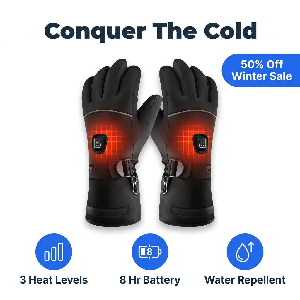 ThermoFit™ - Heated gloves with 3 adjustable heat levels