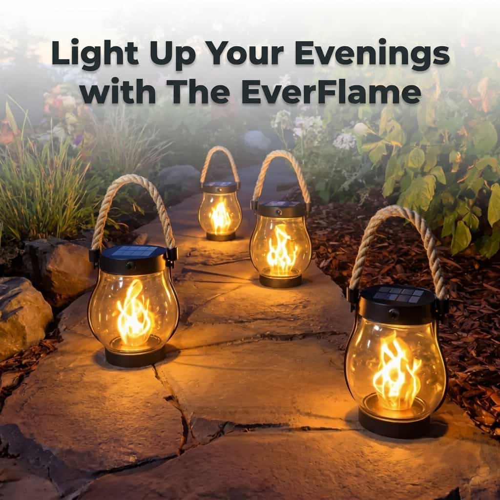 The EverFlame Solar Lantern - A Perfect Flame, Every Night