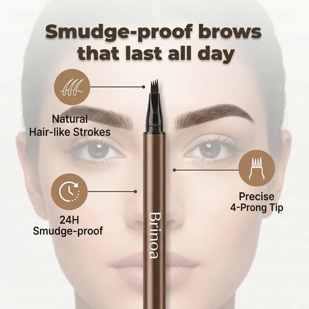 Waterproof Microblading Eyebrow Pen - Smudge-proof 12-hour wear