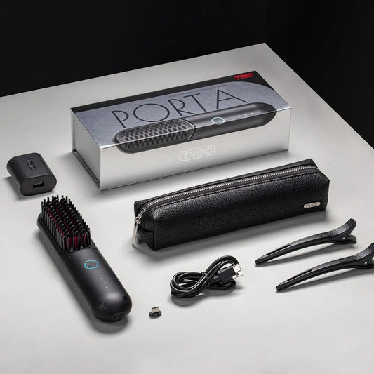 Portable smoothing brush – Tame your unruly strands. In seconds.