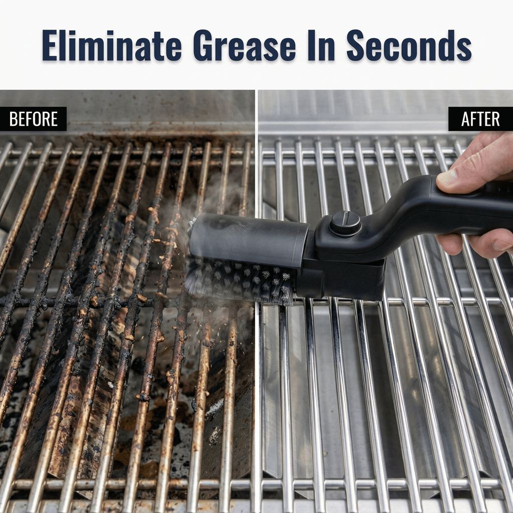 GrillMaster Pro™ - Effortless Grill Cleaning in Seconds