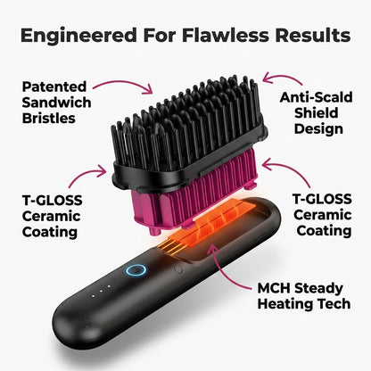 GlamBrush Pro™ - Smooth, Sleek, and Styled in Minutes
