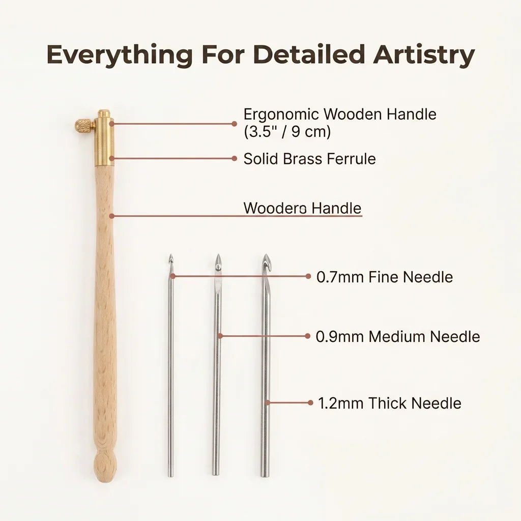 TamburiCraft™ - Ergonomic Tambour Needle Set