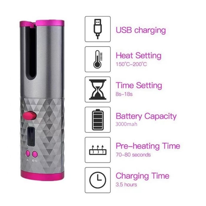 【LAST DAY - 50% OFF】Cordless Automatic Hair Curler