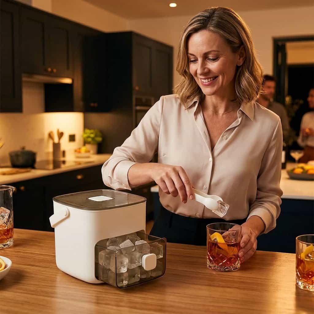Push Button Ice Box - Mess-Free, Odor-Proof Storage