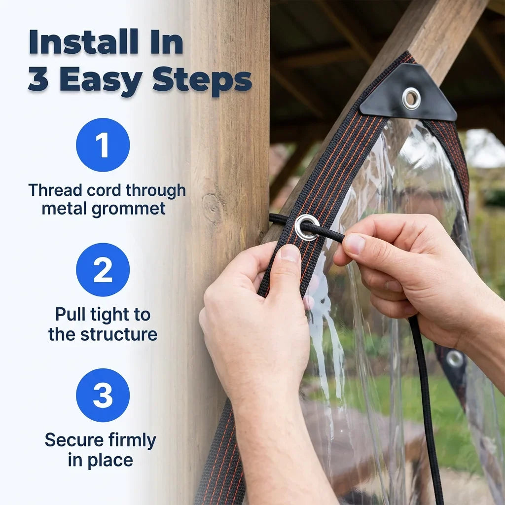 RainBlock™ - Transparent Weather Protection for Gardens & Patios