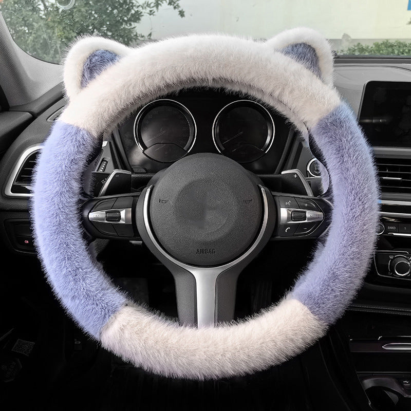 Plush Cat Ear Steering Cover™ — Cozy Your Grip, Command the Road with Style and Confidence