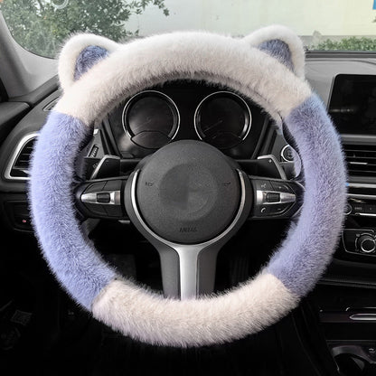 Plush Cat Ear Steering Cover™ — Cozy Your Grip, Command the Road with Style and Confidence