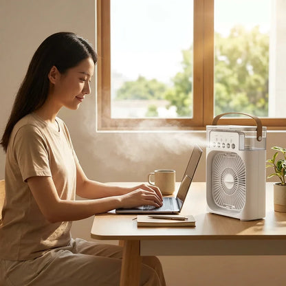 AquaBreeze™ - Compact Desk Air Cooler