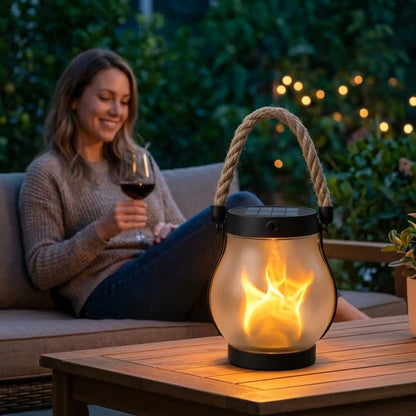 The EverFlame Solar Lantern - A Perfect Flame, Every Night