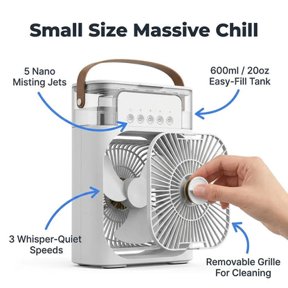 AquaBreeze™ - Compact Desk Air Cooler