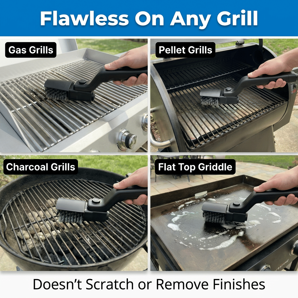 GrillMaster Pro™ - Effortless Grill Cleaning in Seconds