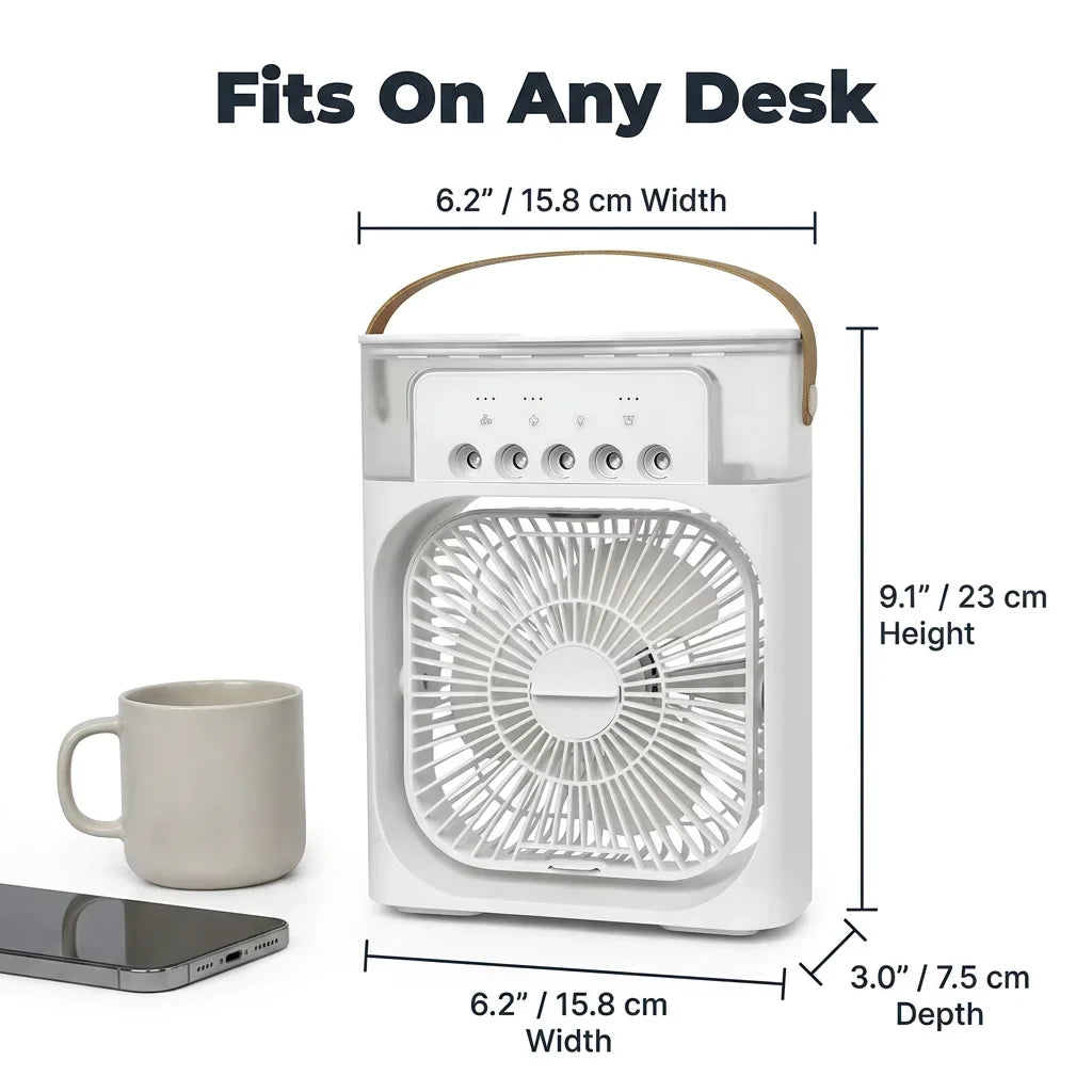AquaBreeze™ - Compact Desk Air Cooler