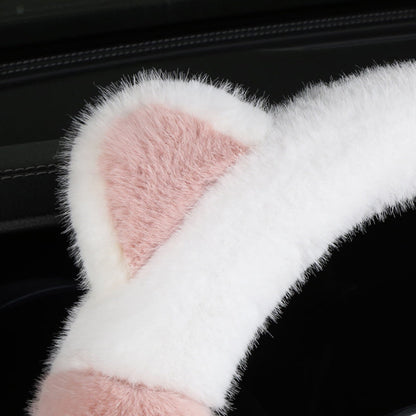 Plush Cat Ear Steering Cover™ — Cozy Your Grip, Command the Road with Style and Confidence