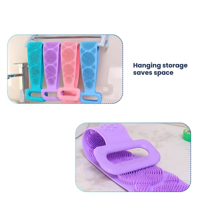 Advanced Silicone Body Scrubber for Bath and Massage