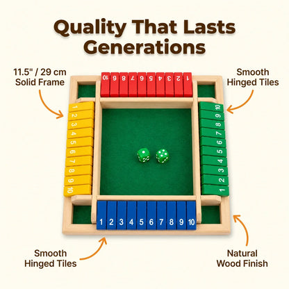 ProDice™ - Classic wooden math game for families