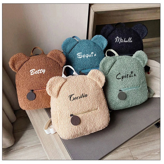 CozyBear™ Personalized Plush Backpack