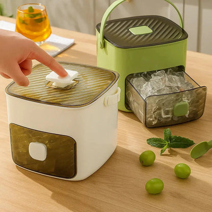 Push Button Ice Box - Mess-Free, Odor-Proof Storage