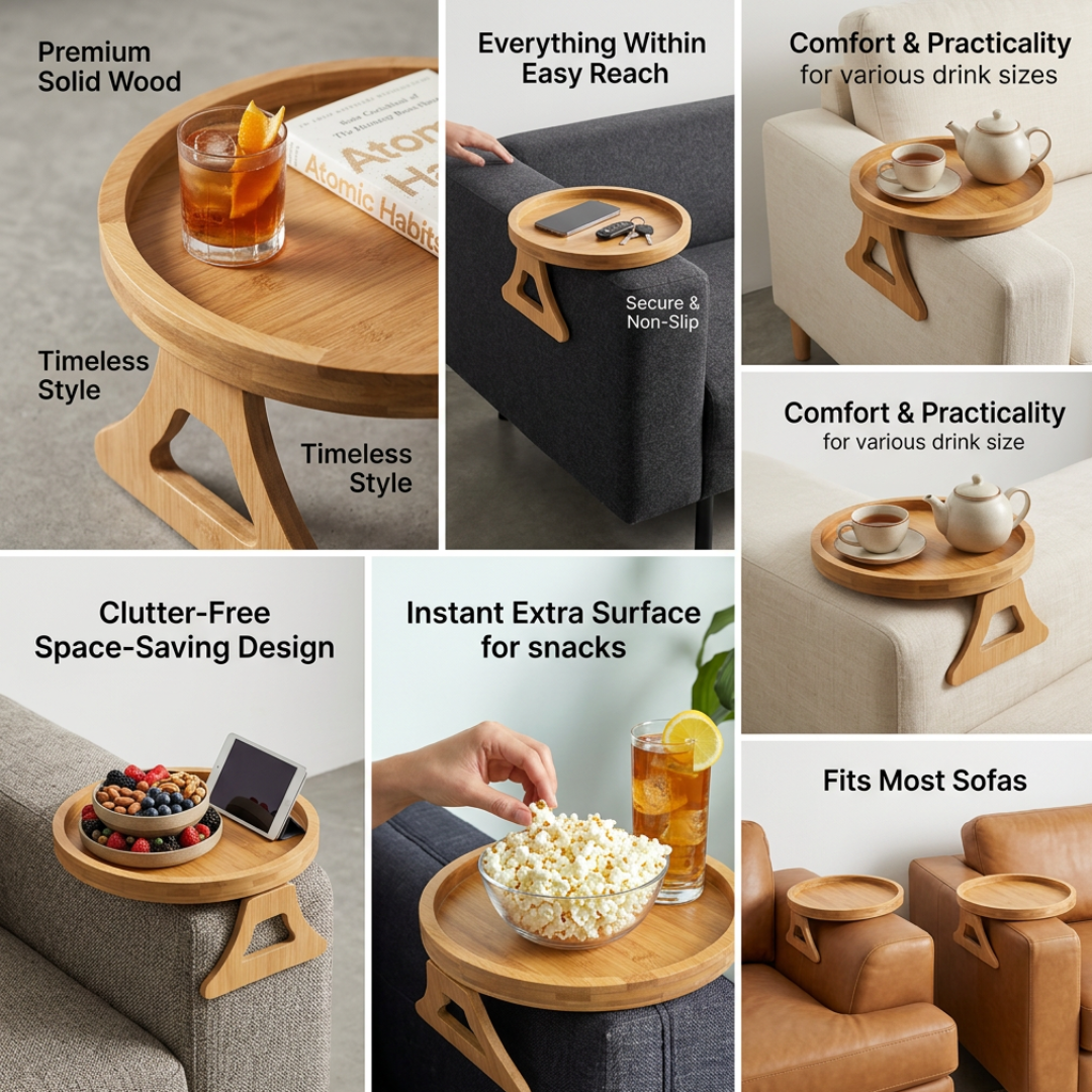 Last Day 50% OFF | ArmRest™ Foldable Sofa Tray