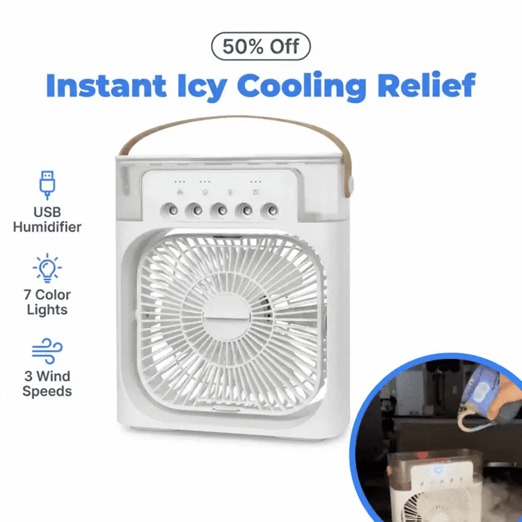 AquaBreeze™ - Compact Desk Air Cooler