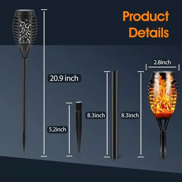 Solar Flicker Flame Torches