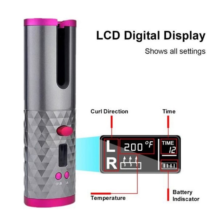 【LAST DAY - 50% OFF】Cordless Automatic Hair Curler