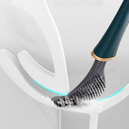 Silicone Toilet Brush - Hygienic Wall-Mount Design