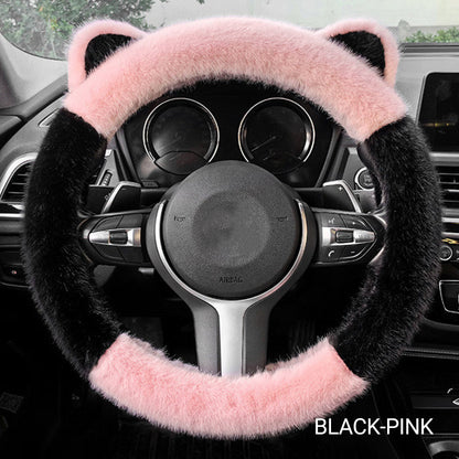 Plush Cat Ear Steering Cover™ — Cozy Your Grip, Command the Road with Style and Confidence