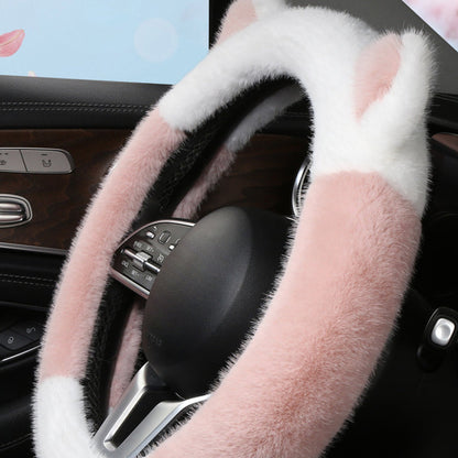Plush Cat Ear Steering Cover™ — Cozy Your Grip, Command the Road with Style and Confidence