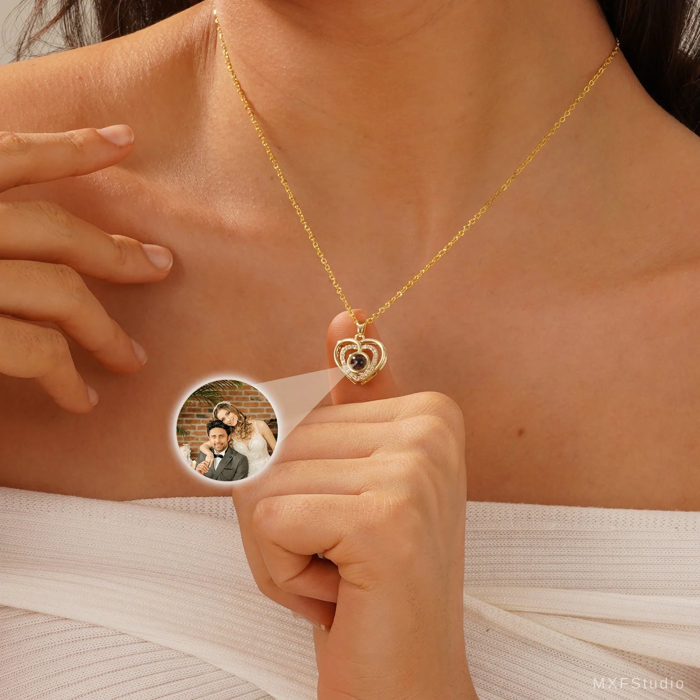 Heart Photo Projection Necklace l LAST CHANCE