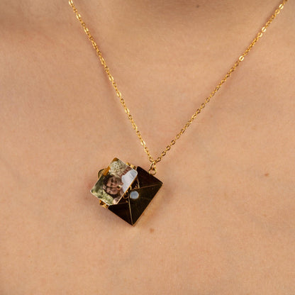 Envelope Photo Necklace l LAST CHANCE