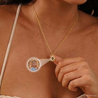 Sun Photo Projection Necklace l LAST CHANCE