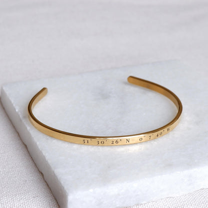 Engraved Message Cuff Bracelet l LAST CHANCE