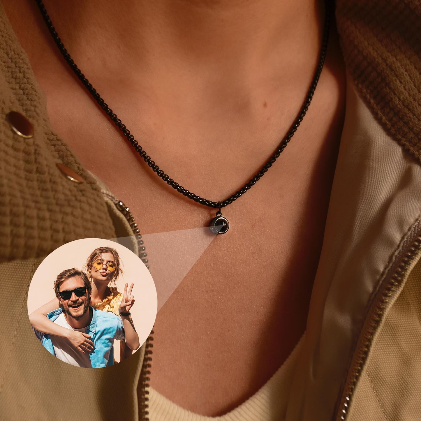 Photo Projection Necklace l LAST CHANCE