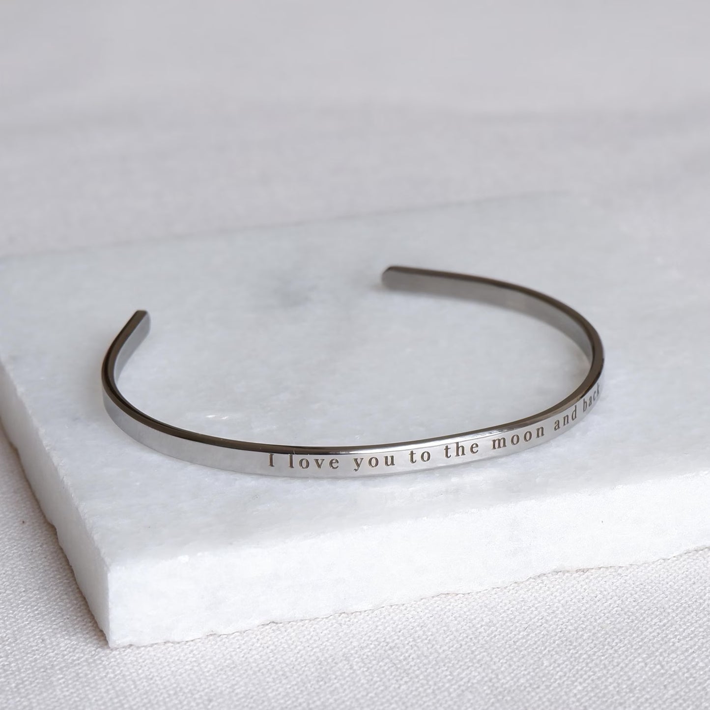 Engraved Message Cuff Bracelet l LAST CHANCE