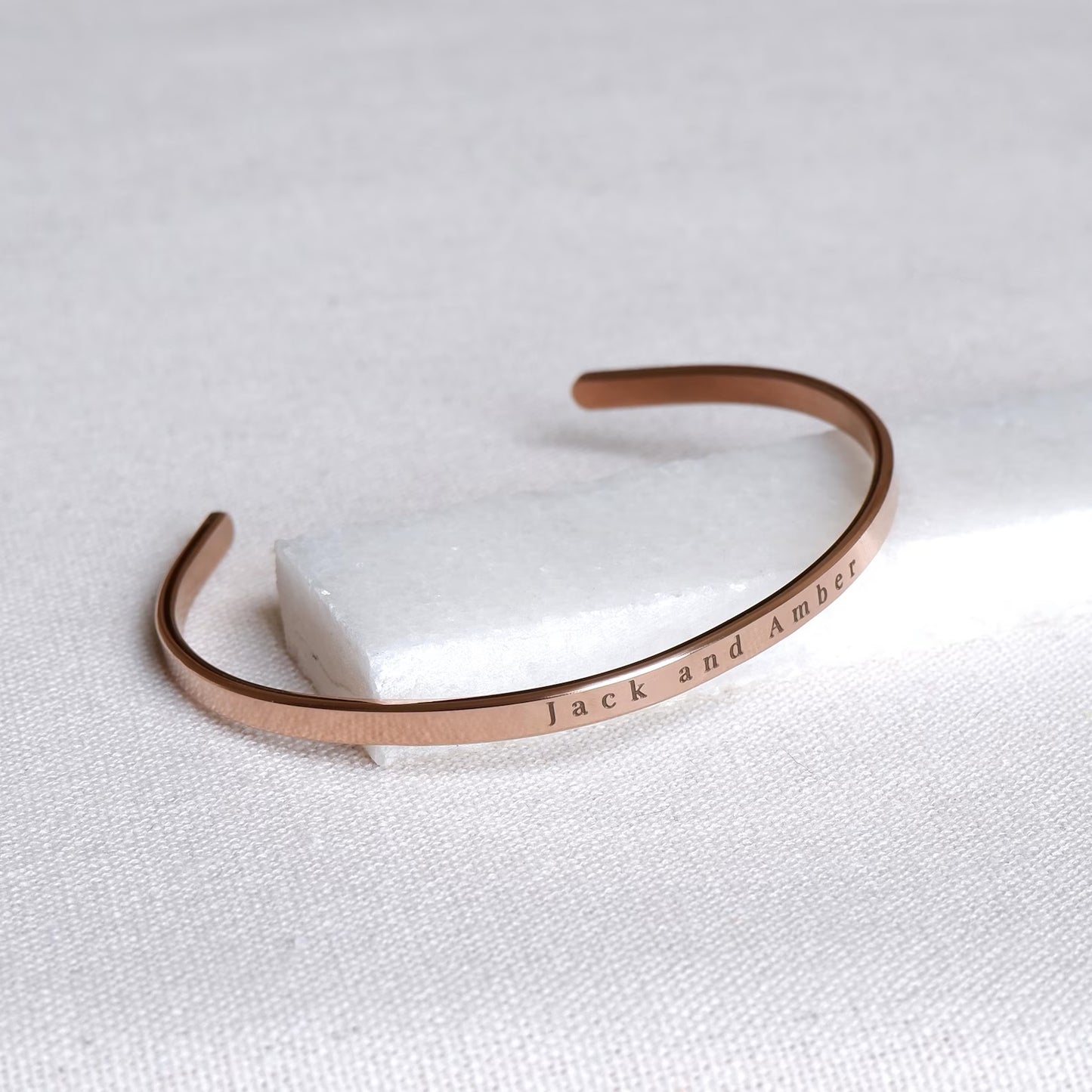 Engraved Message Cuff Bracelet l LAST CHANCE