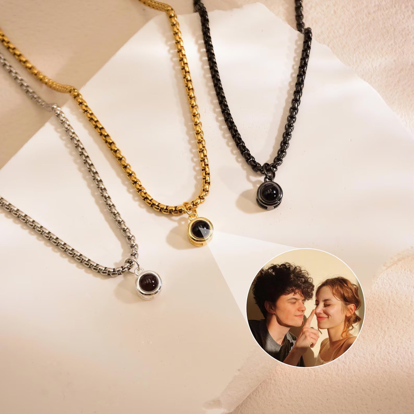 Photo Projection Necklace l LAST CHANCE