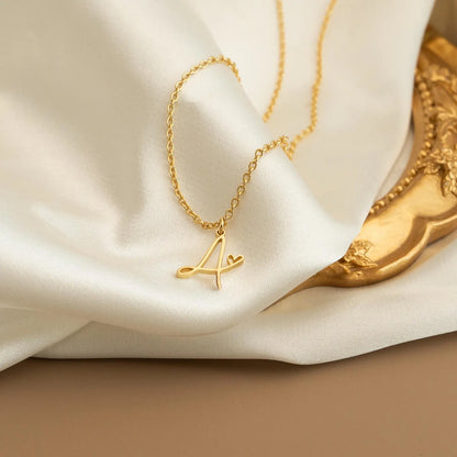 Initial Heart Necklace l LAST CHANCE