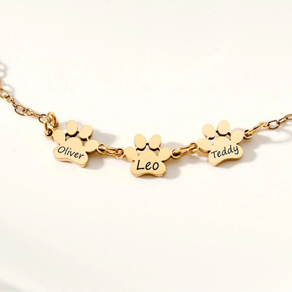 PawPrint Name Bracelet l  LAST CHANCE