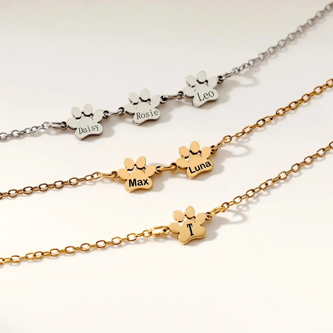 PawPrint Name Bracelet l  LAST CHANCE