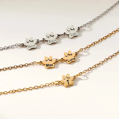 PawPrint Name Bracelet l  LAST CHANCE