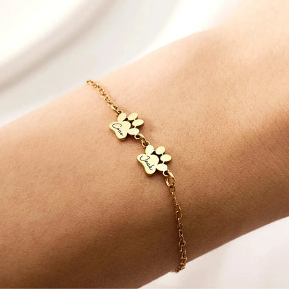 PawPrint Name Bracelet l  LAST CHANCE