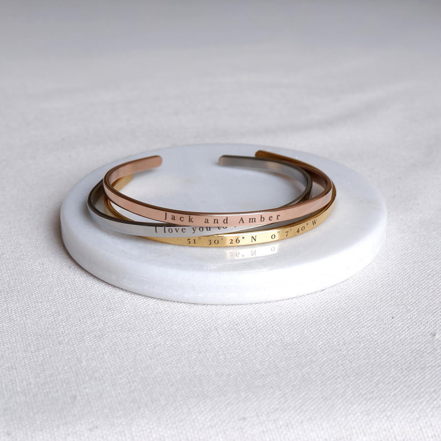 Engraved Message Cuff Bracelet l LAST CHANCE