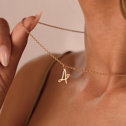 Initial Heart Necklace l LAST CHANCE